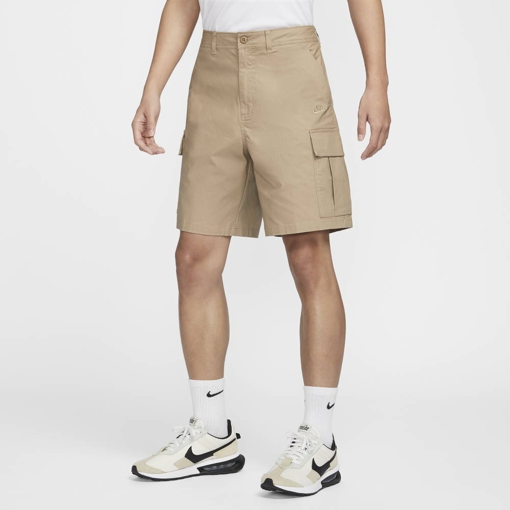 【WS】NIKE CLUB CHINO SHORT 復古 工裝 運動 休閒 短褲 卡其 FN3518-247 黑010-細節圖2