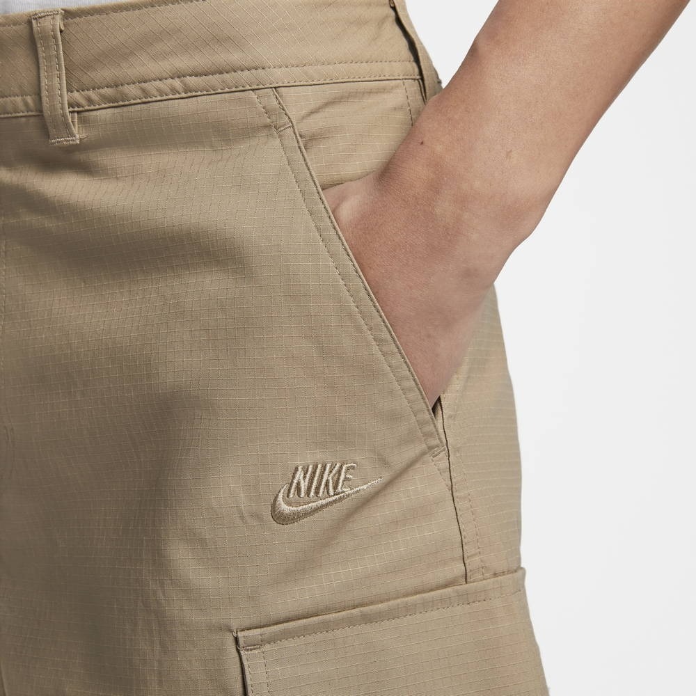 【WS】NIKE CLUB CHINO SHORT 復古 工裝 運動 休閒 短褲 卡其 FN3518-247 黑010-細節圖3
