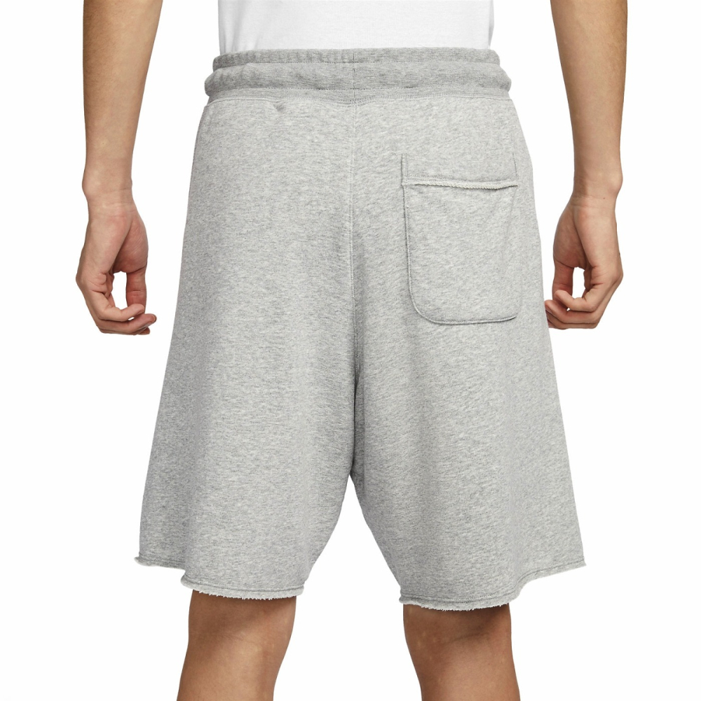 【WS】NIKE NSW SHORTS 男款 灰 寬鬆 刺繡LOGO 運動 休閒 棉褲 短褲 DX0767-063-細節圖4