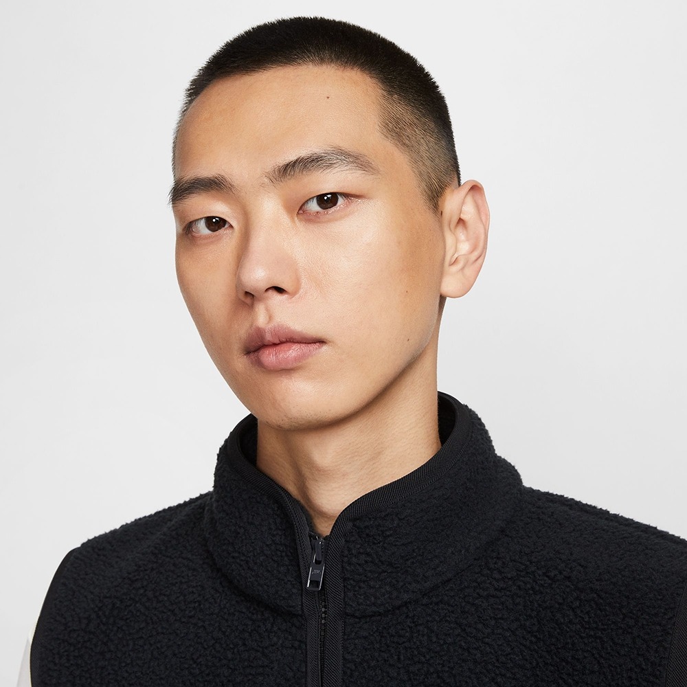 【WS】NIKE NSW CLUB WINTERIZED 黑 男女 絨毛 拼接 搖粒絨 保暖 背心 FZ0895-010-細節圖4