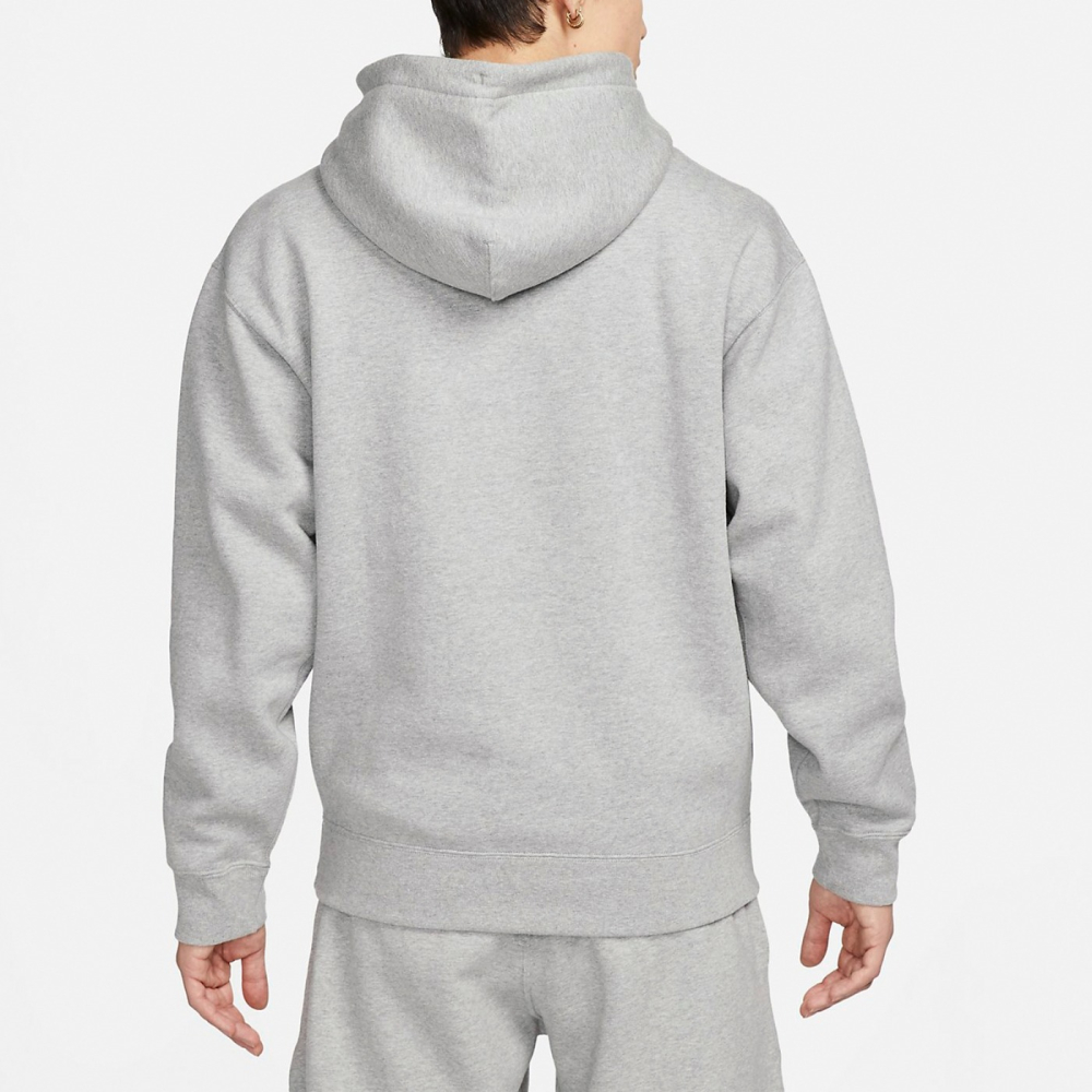 【WS】NIKE SOLO SWOOSH HW FZ HO 男款 灰 厚磅 長袖 連帽 外套 DX1356-063-細節圖2