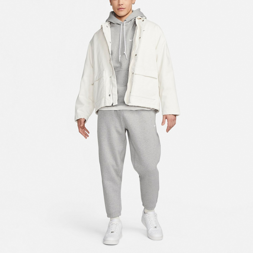 【WS】NIKE SOLO SWOOSH HW FZ HO 男款 灰 厚磅 長袖 連帽 外套 DX1356-063-細節圖8