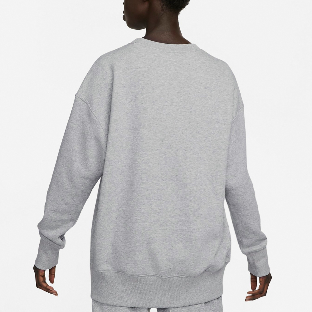 【WS】NIKE W PHOENIX FLC 女款 灰 刺繡 運動 休閒 長袖 T恤 大學T DQ5734-063-細節圖2