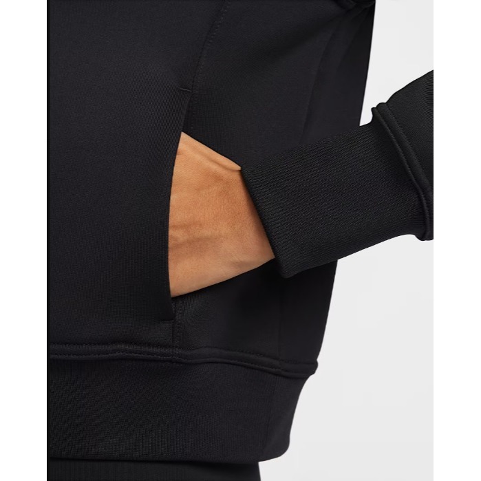 【WS】NIKE W THERMA-FIT 訓練 女 黑 刷毛 連帽 保暖 運動 休閒 長袖 帽T FB5211-010-細節圖6