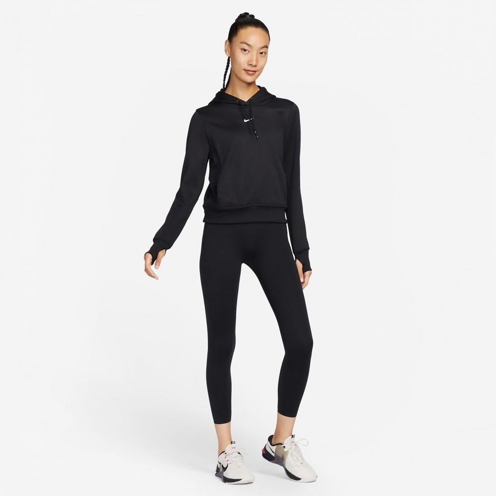 【WS】NIKE W THERMA-FIT 訓練 女 黑 刷毛 連帽 保暖 運動 休閒 長袖 帽T FB5211-010-細節圖7