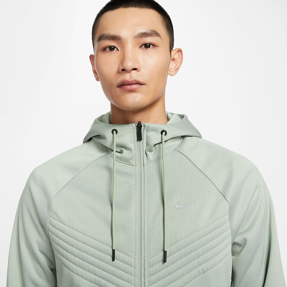 【WS】NIKE THERMA SPHR WNT 男 綠 厚磅 保暖 運動 健身 長袖 連帽 外套 FZ1108-370-細節圖3
