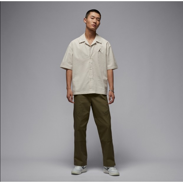 【WS】NIKE JORDAN WSH TOP GCEL 男 米色 刺繡LOGO 短袖 短T 襯衫 IF0388-072-細節圖5
