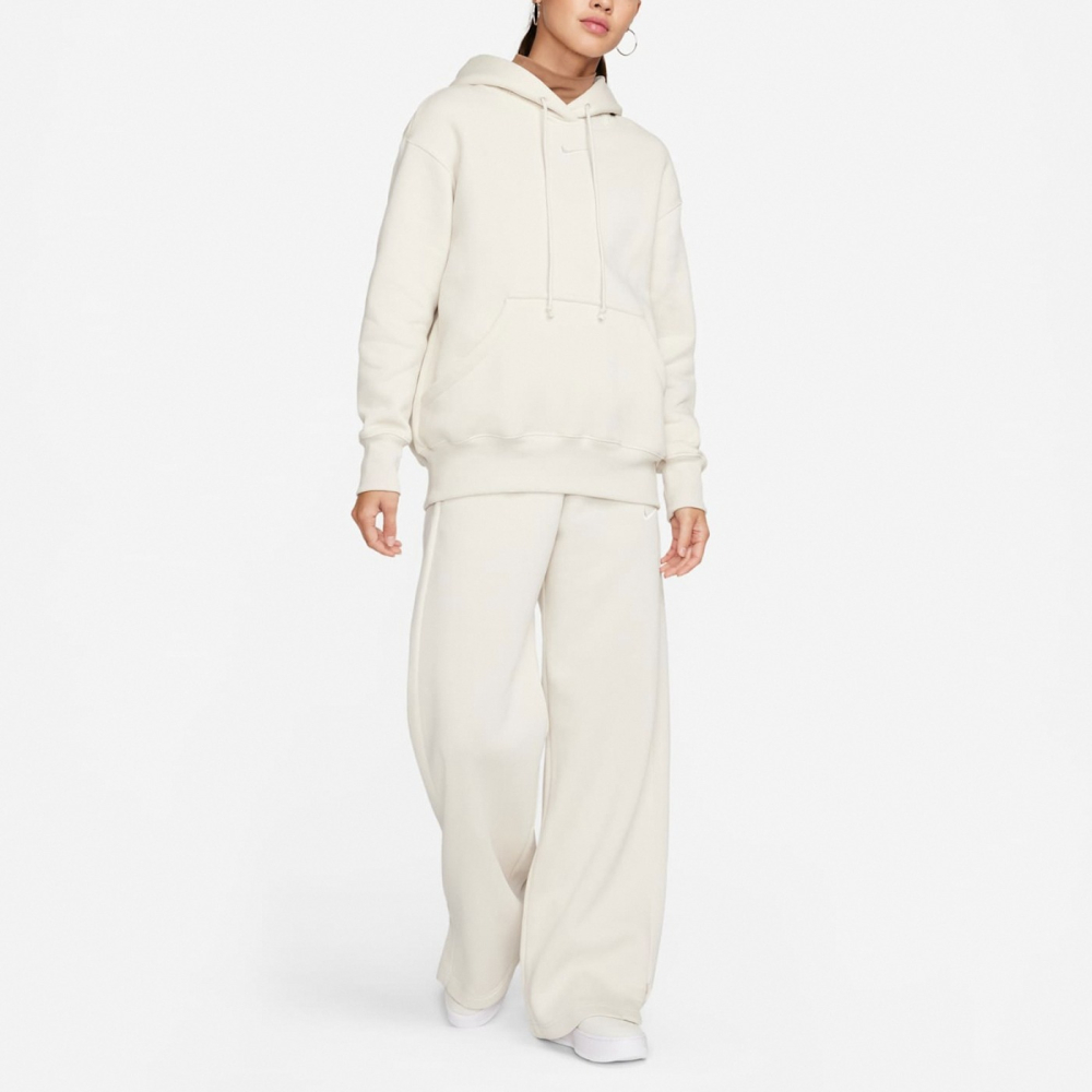 【WS】NIKE W NSW PHOENIX FLEECE 女 米白 運動 休閒 保暖 長袖 帽T DQ5861-104-細節圖8