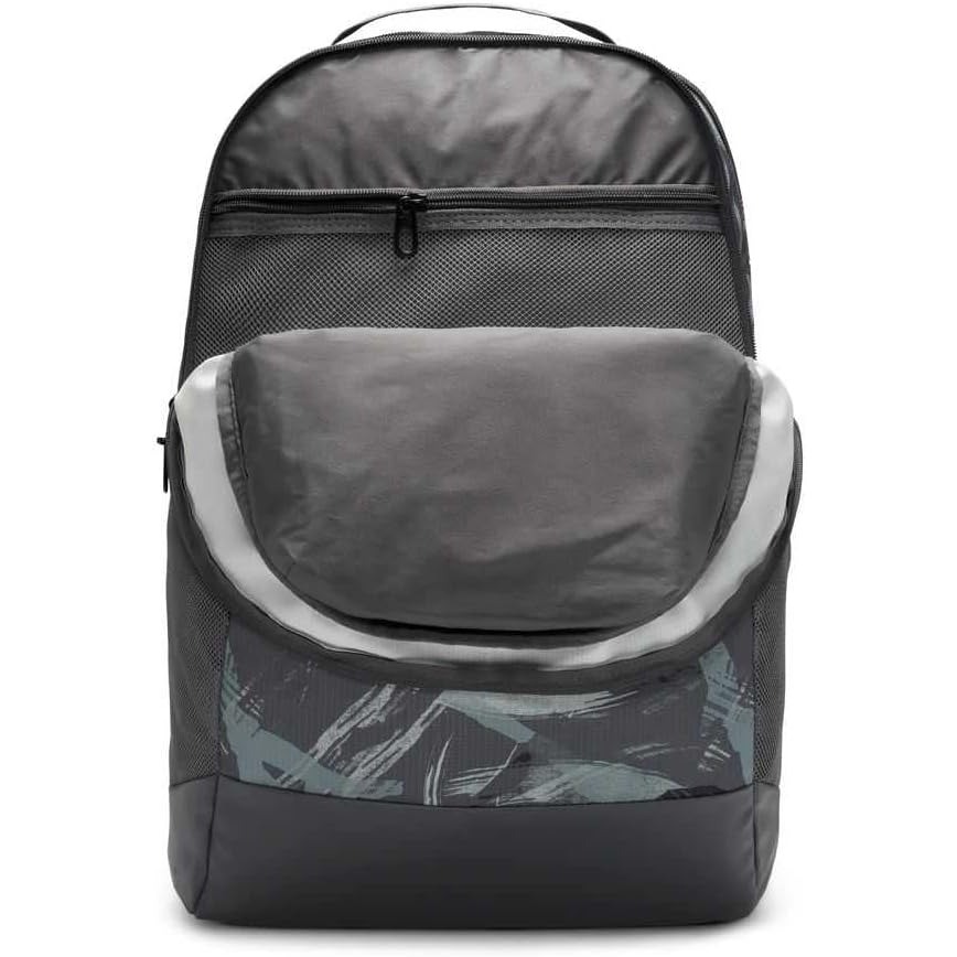 【WS】NIKE BRASILIA 9.5 BKPK 灰 書包 運動 休閒 健身 雙肩包 後背包 DR6113-068-細節圖3