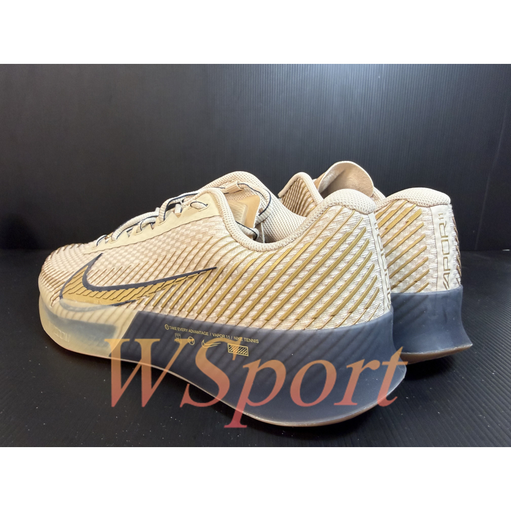 【WS】NIKE COURT ZOOM VAPOR11 PREMIUM 黑金 納達爾 硬地 網球鞋 FN4735-101-細節圖3