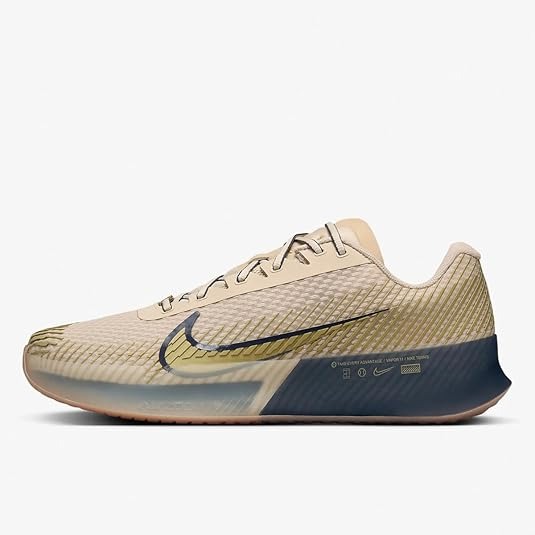 【WS】NIKE COURT ZOOM VAPOR11 PREMIUM 黑金 納達爾 硬地 網球鞋 FN4735-101-細節圖6