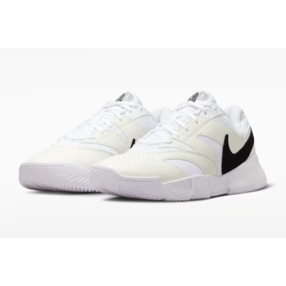 【WS】NIKE COURT LITE4 男鞋 黑白 硬地 運動 納達爾 球鞋 網球鞋 FD6574-100-細節圖4