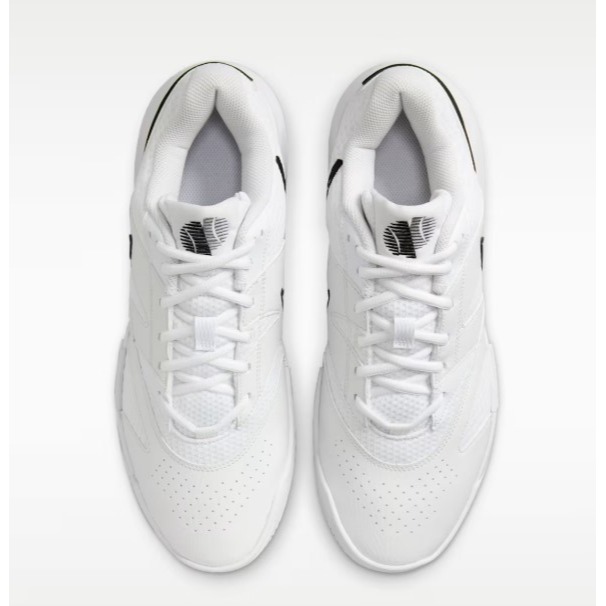【WS】NIKE COURT LITE4 男鞋 黑白 硬地 運動 納達爾 球鞋 網球鞋 FD6574-100-細節圖7