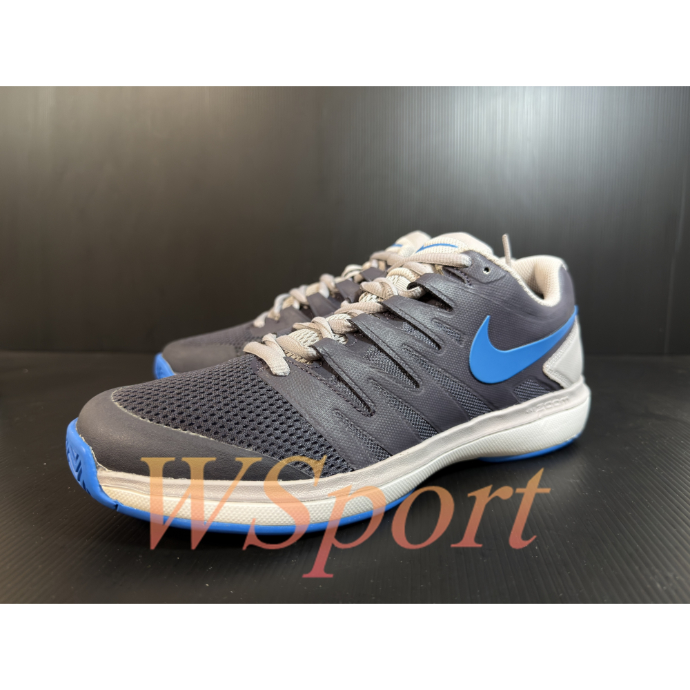 【WS】NIKE AIR ZOOM PRESTIGE HC 灰藍 硬地 運動 納達爾 球鞋 網球鞋 AA8020-040-細節圖2