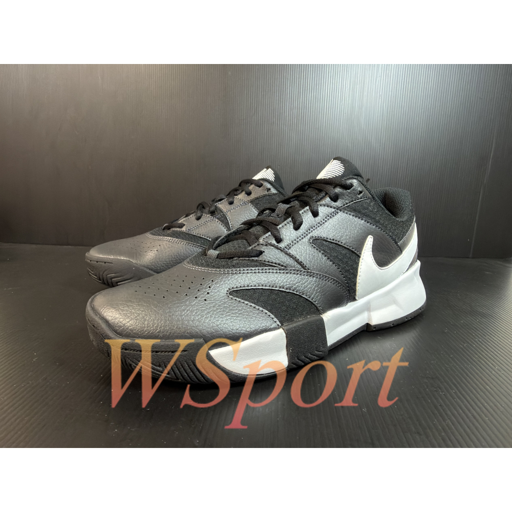 【WS】NIKE COURT LITE4 男鞋 黑白 硬地 運動 納達爾 球鞋 網球鞋 FD6574-001-細節圖2