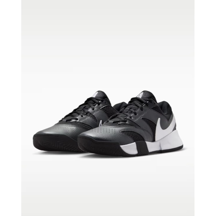 【WS】NIKE COURT LITE4 男鞋 黑白 硬地 運動 納達爾 球鞋 網球鞋 FD6574-001-細節圖5