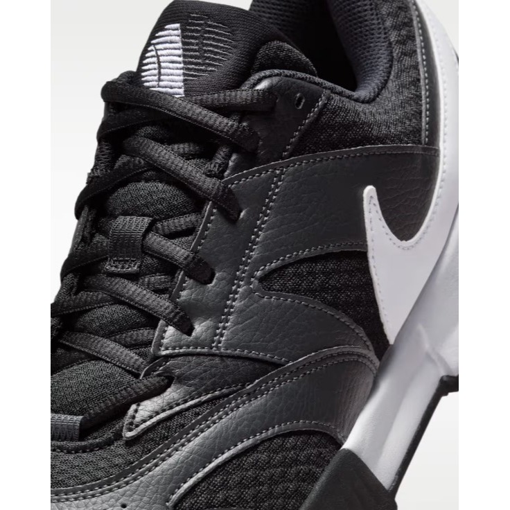 【WS】NIKE COURT LITE4 男鞋 黑白 硬地 運動 納達爾 球鞋 網球鞋 FD6574-001-細節圖9