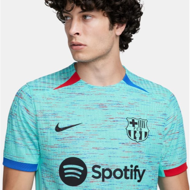 【WS】NIKE FC BARCELONA 23/24 巴塞隆納 運動 足球 T恤 短T 球衣 DX9756-487-細節圖3