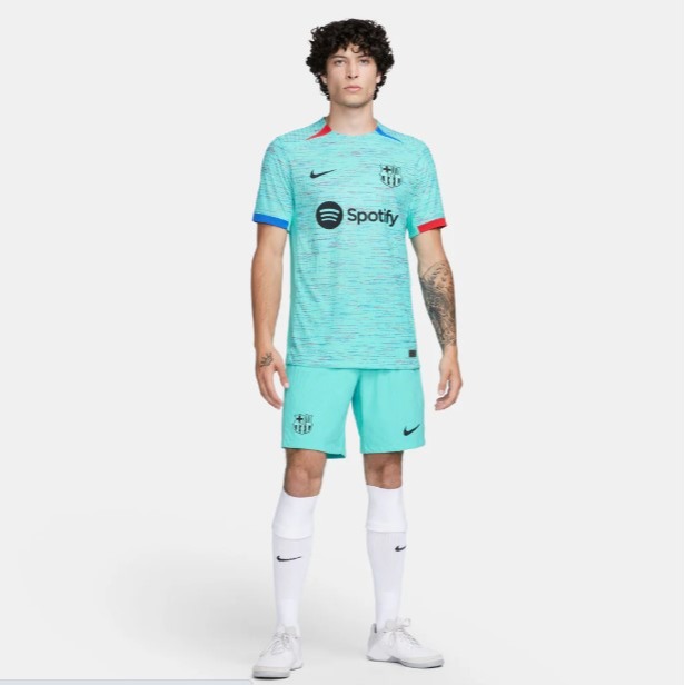 【WS】NIKE FC BARCELONA 23/24 巴塞隆納 運動 足球 T恤 短T 球衣 DX9756-487-細節圖9