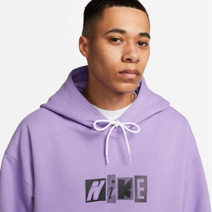 【WS】NIKE SB FLC SKATE HOODIE 滑板 紫 運動 休閒 保暖 長袖 帽T DV9061-567-細節圖3