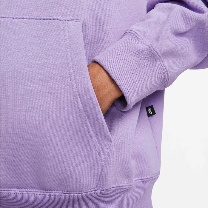 【WS】NIKE SB FLC SKATE HOODIE 滑板 紫 運動 休閒 保暖 長袖 帽T DV9061-567-細節圖4