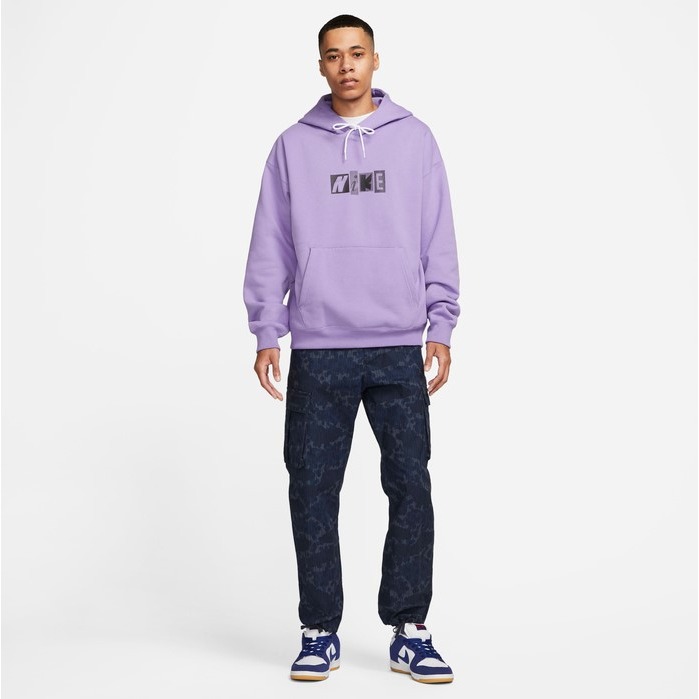 【WS】NIKE SB FLC SKATE HOODIE 滑板 紫 運動 休閒 保暖 長袖 帽T DV9061-567-細節圖6