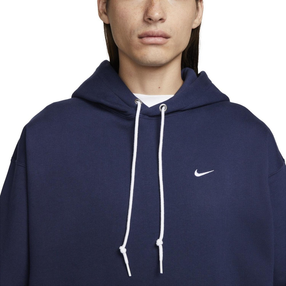 【WS】NIKE SOLO SWOOSH HW FZ HO 男款 藍 厚磅 長袖 連帽 外套 DX1356-410-細節圖3