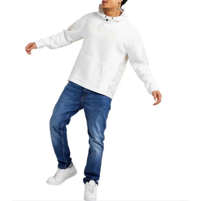 【WS】NIKE JORDAN X PSG 巴黎聖日耳曼 運動 休閒 T恤 長袖 帽T DV0614-100-細節圖6