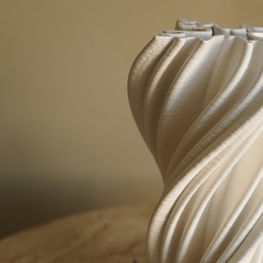 Tourner 3D Print Vase 旋柱柔美3D花器-細節圖3