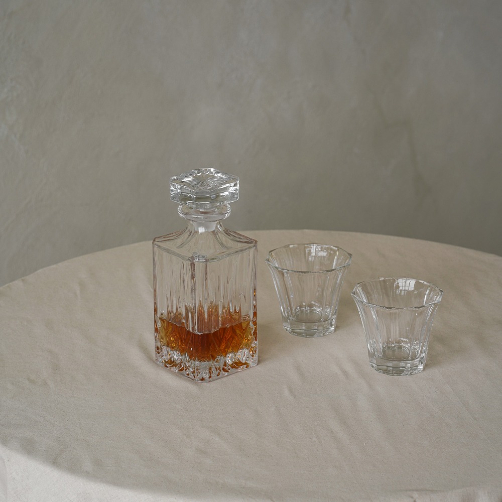 Biseau cristal whiskey glass 斜角線條威士忌杯-細節圖2