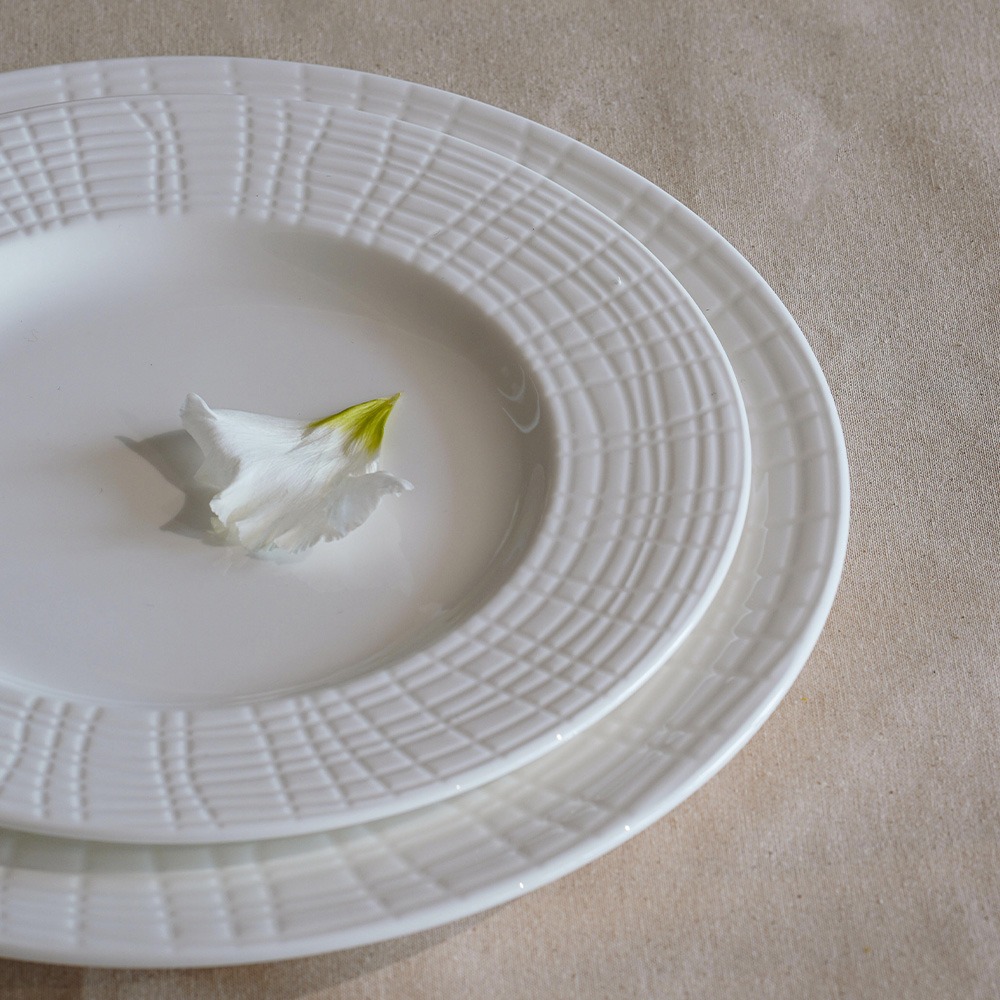 French classic plate 法式經典立線紋系列浮雕平餐盤組(2入組)-細節圖2