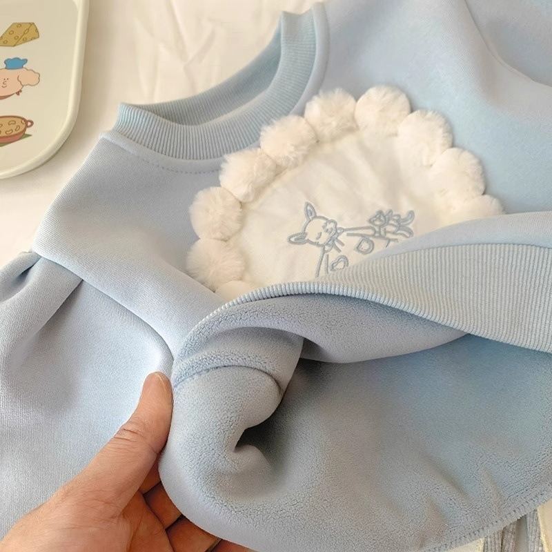 現貨-小兔子刷絨套裝 130+1-細節圖4