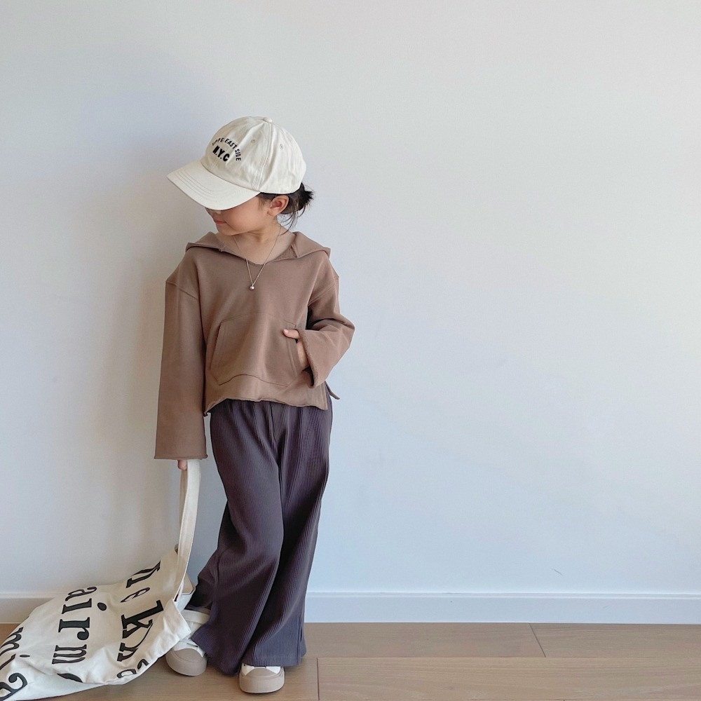 現貨-Bobokids 純棉V領連帽上衣 120+1-細節圖2