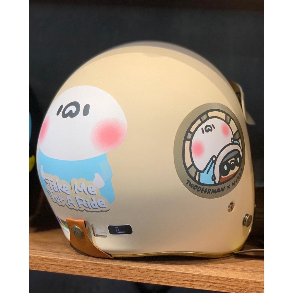 【偉倫人身部品】NIKKO復古帽 #401鹿人聯名款 金發陪你騎-細節圖5