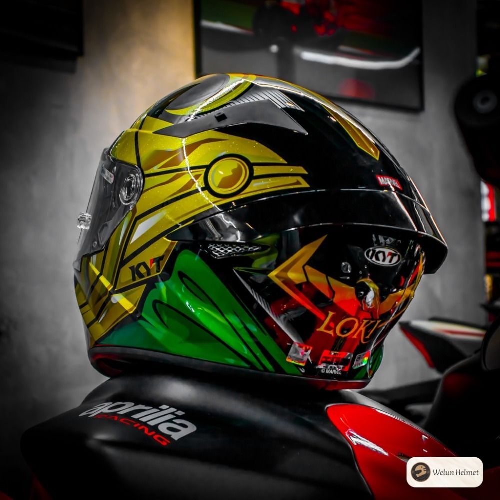 【偉倫人身部品】KYT TT-Course 洛基 全罩安全帽 洛基 Loki 限定 全罩式安全帽 漫威+送多層膜鏡片-細節圖5