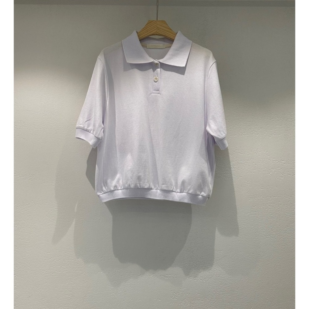 現+預購/HEDY赫蒂 正韓  POLO領T/ 彈性好 純棉（FREE S-大M）(象牙白，灰，海軍藍)-規格圖11