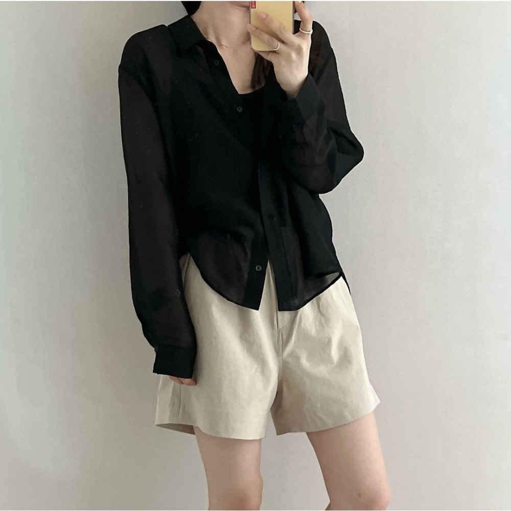 預購/HEDY赫蒂  正韓 飄逸感 彈力皺褶 鬆緊帶 綁帶休閒長裙 涼感/修身(FREE)(薄荷藍、黑、象牙白)-細節圖7