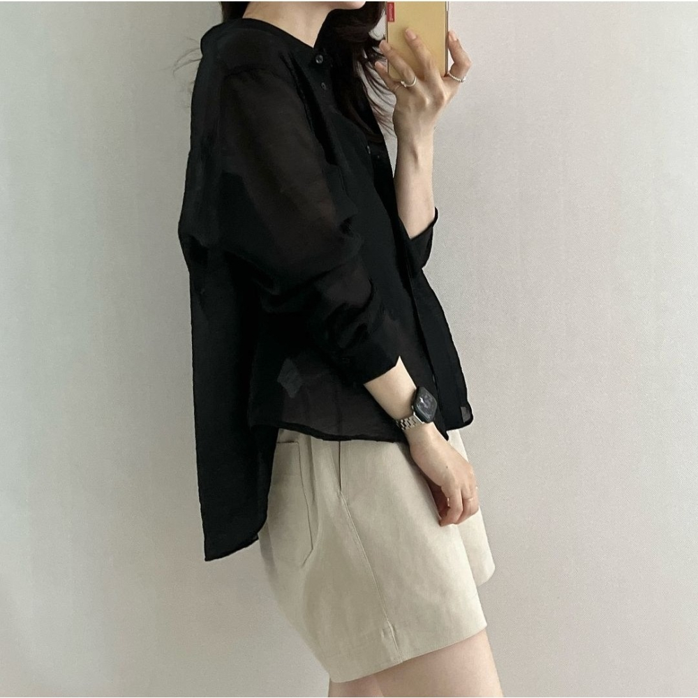 預購/HEDY赫蒂  正韓 飄逸感 彈力皺褶 鬆緊帶 綁帶休閒長裙 涼感/修身(FREE)(薄荷藍、黑、象牙白)-細節圖9