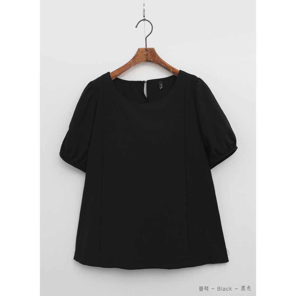 預購/HEDY赫蒂 正韓 素面切線 小傘狀 雪紡衫 抗皺/輕薄(FREE)(粉/米/白/黑)-規格圖10