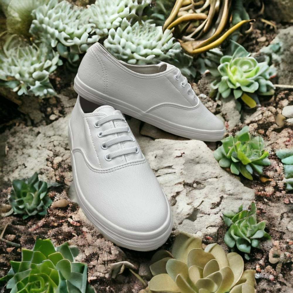 現貨  MIT 台灣製造 手工休閒鞋 小白鞋  懶人鞋 全白鞋 皮面白鞋 皮面布鞋 運動休閒鞋 方便鞋 套腳鞋-細節圖3