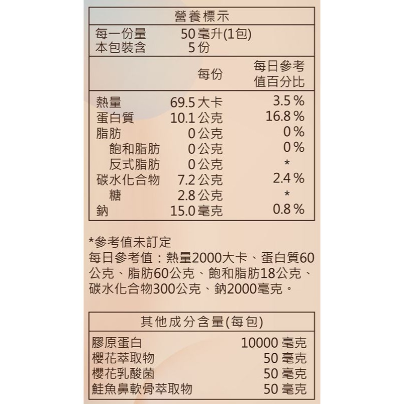Gelovery 全能嬌原飲 🔥現貨🔥 50ml 芒果口味🥭『 單盒 5包 』（葷） 膠原蛋白-細節圖2