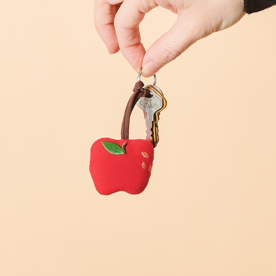 樣樣好物  蘋果手工純棉吊飾-細節圖2