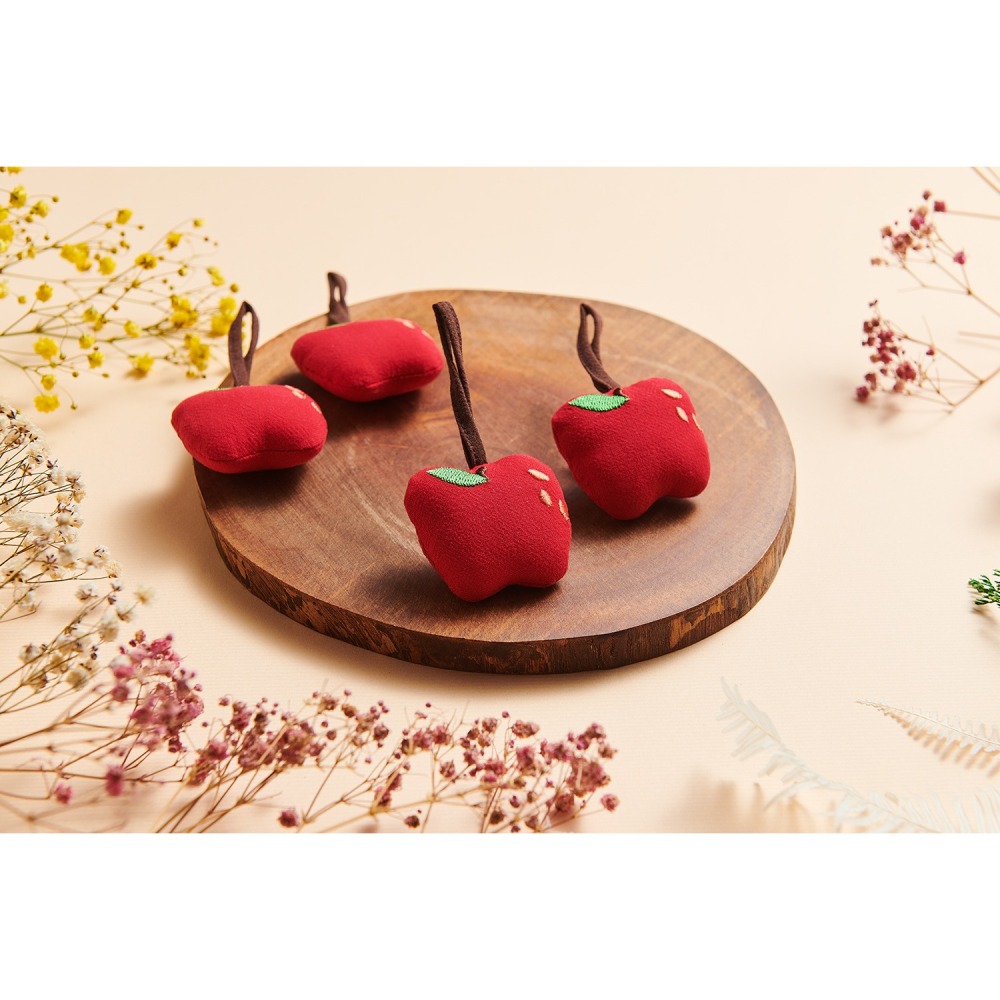 樣樣好物  蘋果手工純棉吊飾-細節圖4