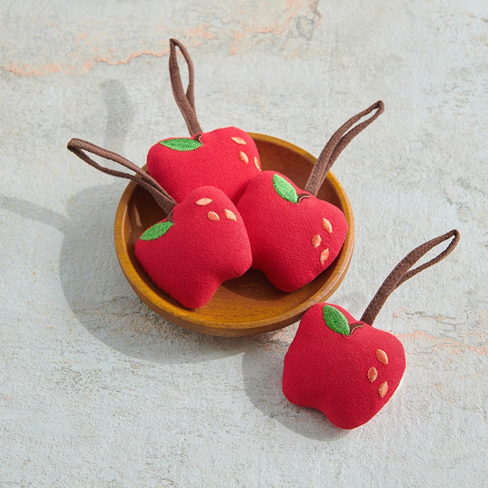 樣樣好物  蘋果手工純棉吊飾-細節圖6