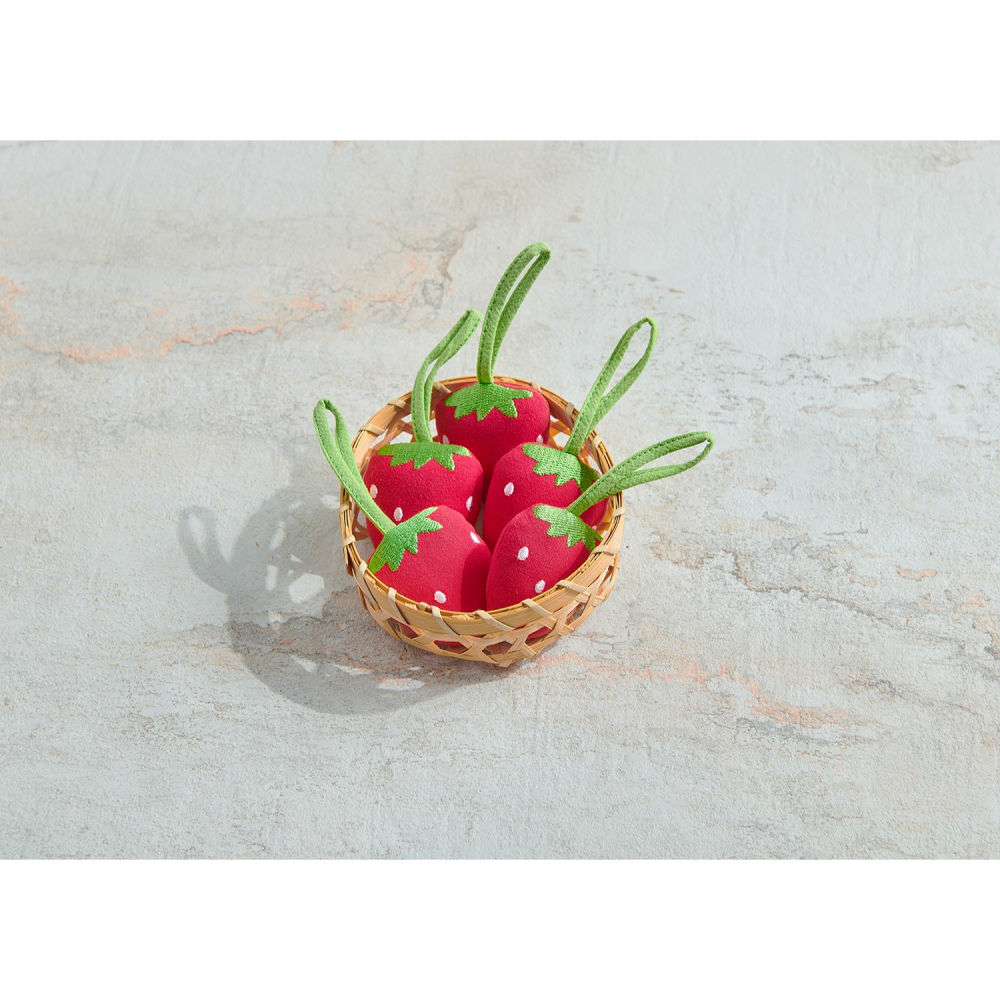 樣樣好物 莓煩惱 草莓手工純棉吊飾-細節圖3