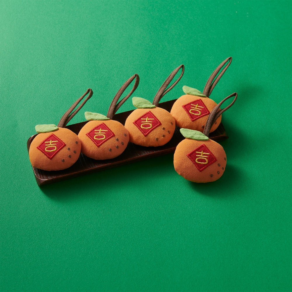 樣樣好物【吉利】手工純棉 橘子吊飾-細節圖4