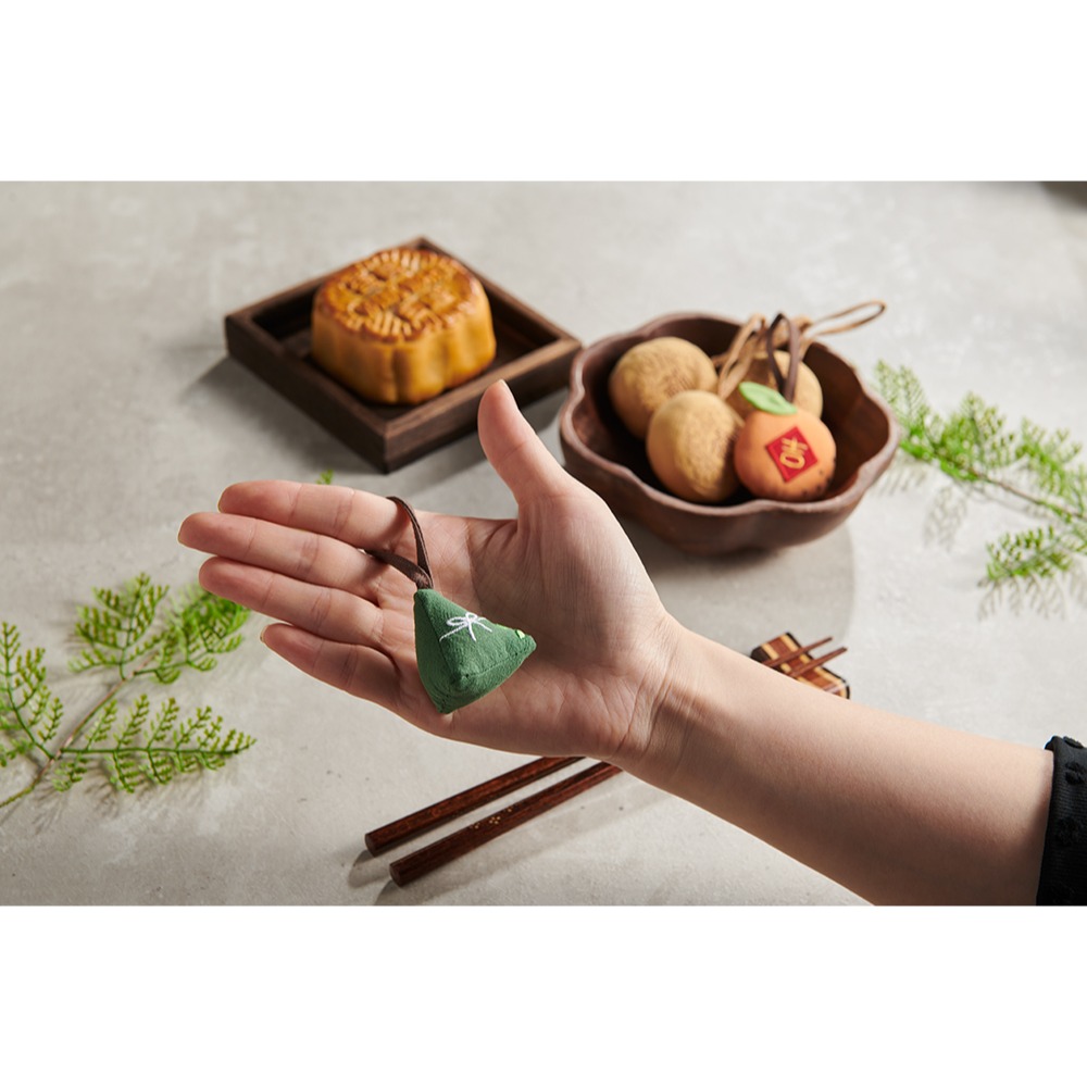 樣樣好物 【包粽】立體刺繡 粽子吊飾-細節圖5