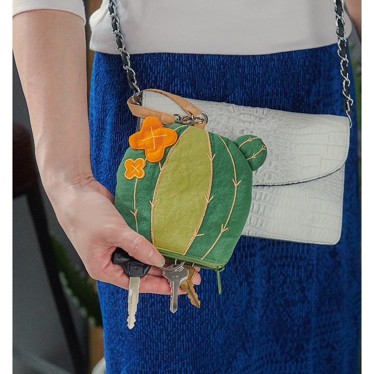 樣樣好物 仙人掌造型趣味 勾Go零錢包-細節圖7