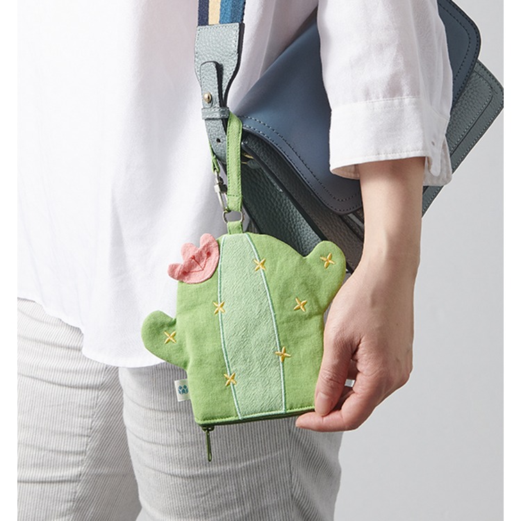 樣樣好物 仙人掌造型趣味 勾Go零錢包-細節圖8