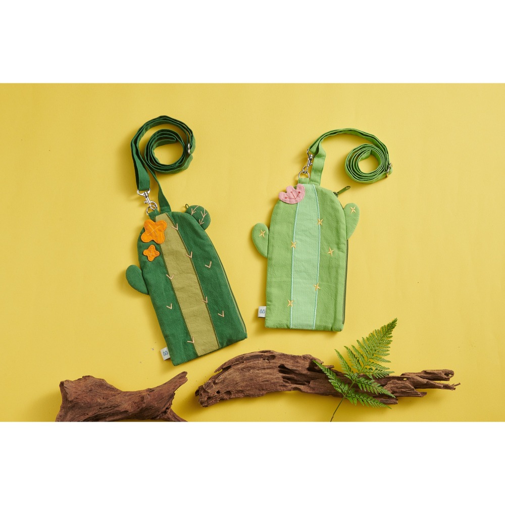 樣樣好物 仙人掌手機多用袋-細節圖2